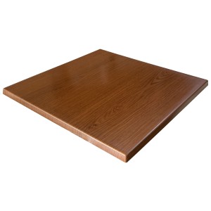 800mm Square Heatproof Table Top - BROWN OAK