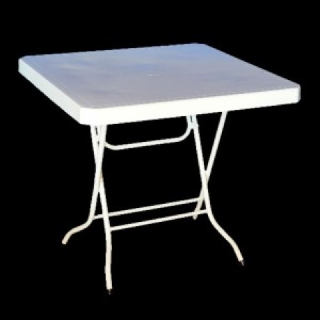 Plastic Table 900mm with Folding Legs, Square Plastic Table 900mm with Folding Legs, Square