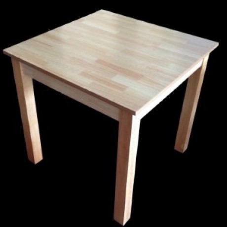 Jaron Rubberwood Table 800mm Square - Natural Jaron Rubberwood Table 800mm Square - Natural