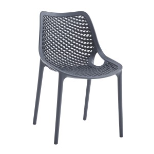 Kassandra Poly Side Chair Dark Grey