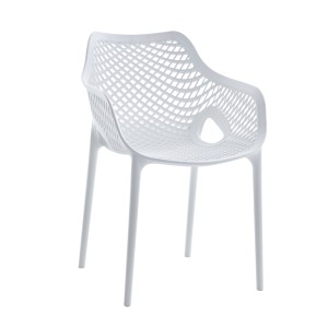 Kassandra Poly Arm Chair White