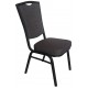 Banquet Chair, Charcoal Grey with Black Aluminium Frame