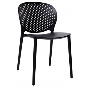Pongo Polypropylene Side Chair "Black"