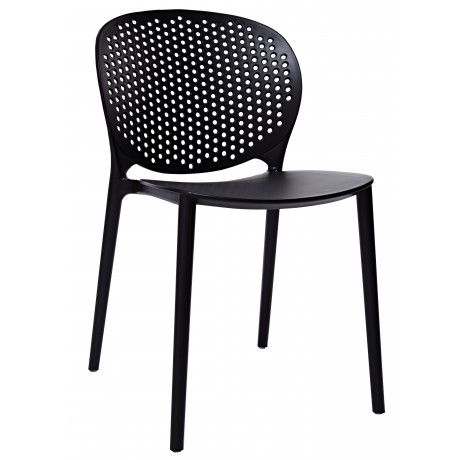 Pongo Polypropylene Side Chair "Black"