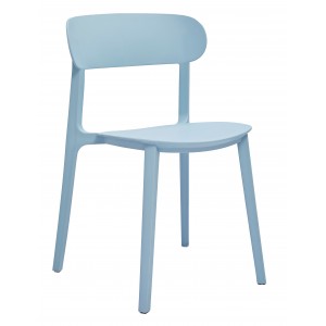 Pagli Polypropylene Side Chair "Ice Blue"