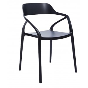 Cobram Polypropylene Arm Chair "Black"