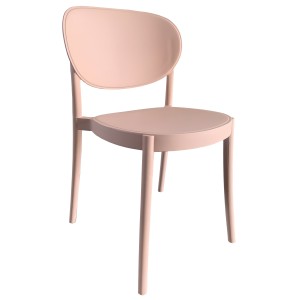 Bak Poly Side Chair "Nude Pink"