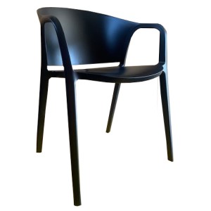 Eco Arm Chair Polypropylene - Black