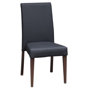 London Dining  Chair Black Vinyl Seat and Back