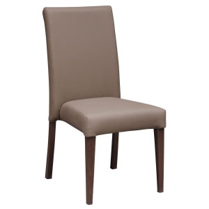 London Dining Chair - Taupe Vinyl Seat and Back