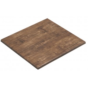 800mm Square Heatproof Table Top - Antiquity Wood