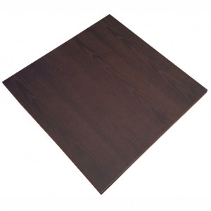 700mm Square Timber Veneer Table Top - Rustic Walnut